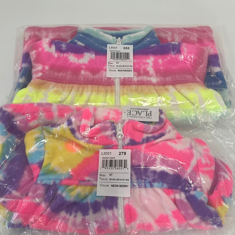 Neon mid weight pullover fleece Size 5T